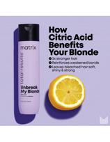 matrix sampunas 1000ml - Matrix Unbreak My Blonde Shampoo šampūnas šviesintiems plaukams - 1000 ml. - 3 nuotrauka