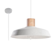 Sollux Afra Ceiling Lamp SL.0282 60W E27 White/Wood