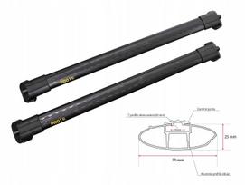 stogo bagazine - Stogo skersiniai Turtle AIR1 Seat Ateca 2016→ juodi - 3 nuotrauka