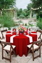 apvalus staltas - Apvali staltiesė Restly Raudona, D290 - 2 nuotrauka