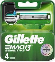 Gillette Mach 3 Sensitive (4 vnt)