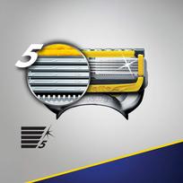 gillette fusion 5 galvutes - Gillette Fusion ProShield skutimosi peiliukai (4 vnt) - 3 nuotrauka