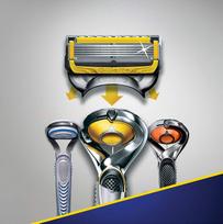 gillette fusion 5 galvutes - Gillette Fusion ProShield skutimosi peiliukai (4 vnt) - 6 nuotrauka