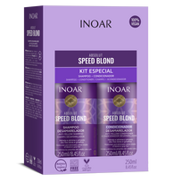 inoar - INOAR Speed Blond Duo Kit - priemonių rinkinys šviesiems plaukams 2x250 ml - 1 nuotrauka