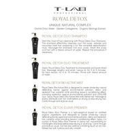 detoxas - Kondicionierius imperatoriškam plaukų glotnumui ir absoliučiai detoksikacijai T Lab Professional ROYAL DETOX 750ml - 3 nuotrauka