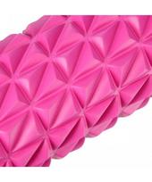 treniruociu cilindras - Treniruočių volas HMS FS205 rožinis, 45cm - 5 nuotrauka