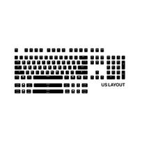 white gaming keyboard - Gembird Gaming Set Keyboard US + Mouse - 3 nuotrauka