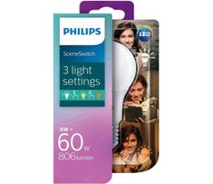 Philips SceneSwitch LED Bulb E27 8W/5W/2W (60W) 8718696588840