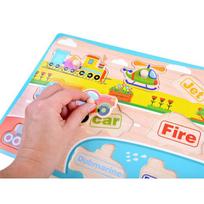 montessori zaislai - Medinė dėlionė "Transporto priemonės" - 4 nuotrauka