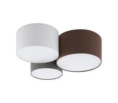 Eglo Pastore 97479 Ceiling Lamp 3x60W E27 White/Anthracite/Brown