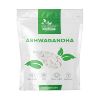 asvaganda camelia - RawPowders ašvaganda (500 mg 60 kapsulių) - 1 nuotrauka