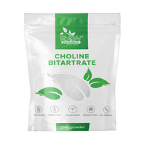 raw powders - RawPowders Cholino Bitartrato milteliai (250 g) - 1 nuotrauka