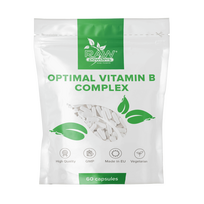 RawPowders vitamino B kompleksas (60 kapsulių)
