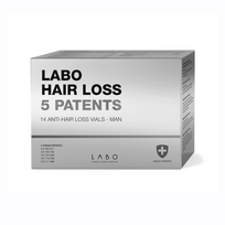 ampules plaukams - LABO ampulės nuo plaukų slinkimo vyrams HAIR LOSS 5 PATENTS, 14 ampulių - 1 nuotrauka