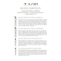 plauku eliksyras -  T-LAB PROFESSIONAL eliksyras šviesiems, balintiems plaukams BLOND AMBITION, 150 ml - 4 nuotrauka
