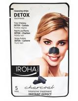 IROHA giliai valančios nulupamos juostelės nosiai DETOX, juoda spalva, 5 vnt.