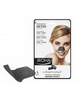 strips nosies juosteles - IROHA giliai valančios nulupamos juostelės nosiai DETOX, juoda spalva, 5 vnt. - 2 nuotrauka