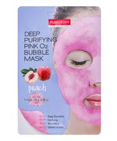 Giliai valanti putojanti kaukė – persikas Purederm Deep Purifying Pink O2 Bubble Mask Peach 25g