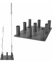 olimpines stangos - 50mm grifų stovas inSPORTline BR5001 - 3 nuotrauka