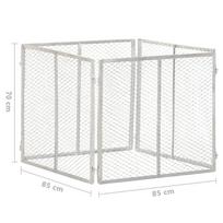 Sodo komposto dėžė, 85x85x70cm, galvanizuota geležis