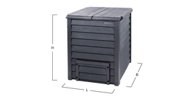 kompostas - Komposto dėžė Thermo-Wood 600 L su pagrindu - 3 nuotrauka