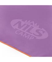 mikropluosto ranksluosciai - Rankšluostis Nils Camp NCR12, 180x100 cm, violetinis/oranžinis - 2 nuotrauka