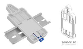 sonoff dual - Laikiklis DIN bėgeliui SONOFF DR Sonoff Basic, Sonoff RF, Sonoff TH, Sonoff Dual ir Sonoff POW instaliacijai - 2 nuotrauka