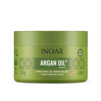 argano aliejus - Inoar Argan Oil Mask Intensyviai drėkinanti plaukų kaukė su Argano aliejumi, 250ml - 1 nuotrauka