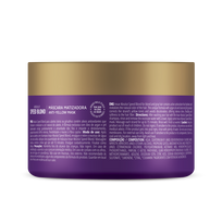 inoar speed blond - Plaukų kaukė šviesiems plaukams INOAR Speed Blond Mask 250g - 2 nuotrauka