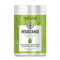 inoar - INOAR Fibra de Bambu Mask - stiprinanti ir blizgesio suteikianti kaukė 1000 g - 1 nuotrauka
