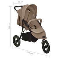 Sportinis vežimėlis VLX Baby Stroller, rudas