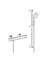 maisytuvai su termostatu - Grohe Grohetherm 800 dušo termostatas su dušo komplektu tempesta II, chromas 34565001 - 1 nuotrauka