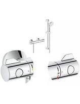 maisytuvai su termostatu - Grohe Grohetherm 800 dušo termostatas su dušo komplektu tempesta II, chromas 34565001 - 3 nuotrauka