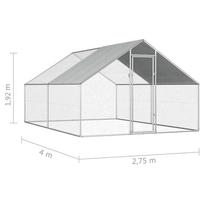 Narvas paukščiams VLX Outdoor Chicken Cage 170789, 4000 mm x 2750 mm x 1920 mm