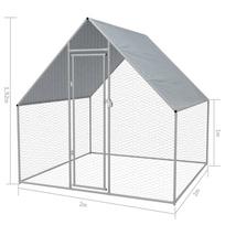 Narvas paukščiams VLX Outdoor Chicken Cage 170494, 2000 mm x 2000 mm x 1920 mm