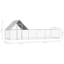 Narvas paukščiams VLX Chicken Coop 144557, 2000 mm x 6000 mm x 2000 mm