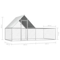 Narvas paukščiams VLX Chicken Coop 144556, 2000 mm x 4000 mm x 2000 mm