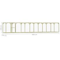 Narvas paukščiams VLX Chicken Cage 278406, 9000 mm x 1500 mm x 1500 mm