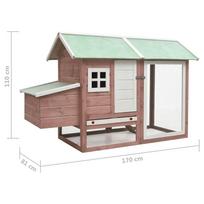 Narvas paukščiams VLX Chicken Cage 170862, 1700 mm x 810 mm x 1100 mm