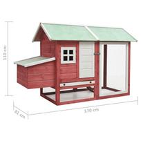 Narvas paukščiams VLX Chicken Cage 170863, 1700 mm x 810 mm x 1100 mm