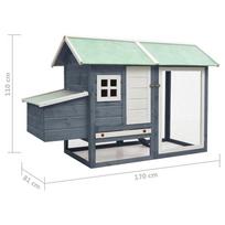 Narvas paukščiams VLX Chicken Cage 170861, 1700 mm x 810 mm x 1100 mm
