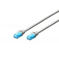 pvc tinklai - Digitus CAT 5e UTP Patch Cable Grey 3m - 1 nuotrauka