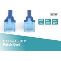 pvc tinklai - Digitus CAT 5e UTP Patch Cable Blue 0.5m - 2 nuotrauka