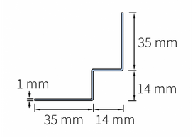 cedral click - Cedral CLICK, aliuminis, 3m (įv.spalvos) : Spalva - C05 Mineralų švelni - 2 nuotrauka