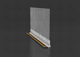 profiliai - PVC deformacinis 108 profilis su tinkleliu  6mm, Sakret - 1 nuotrauka