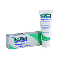 dantu pasta - SUNSTAR GUM balinamoji dantų pasta ORIGINAL WHITE, 75 ml - 1 nuotrauka