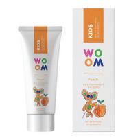  WOOM  dantų pasta vaikams KIDS PEACH, persikų skonio, 3–8 m., 50 ml