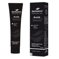  DENTISSIMO EXTRA - WHITENING, juoda dantų pasta, 75 ml