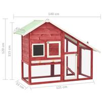 Narvas graužikams VLX Rabbit Hutch, 1400 mm x 630 mm x 1200 mm