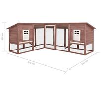 Narvas graužikams VLX Rabbit Hutch, 1920 mm x 2500 mm x 1050 mm